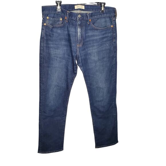 GAP 1969 Men's Slim Dark Wash Straight Boot Cut Jeans W 34 X 30 L - Picture 1 of 12